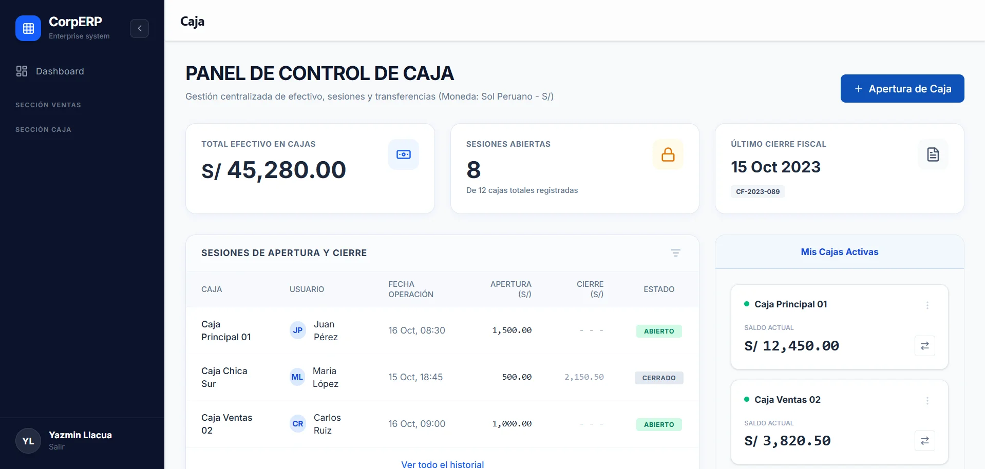 Módulo de Caja