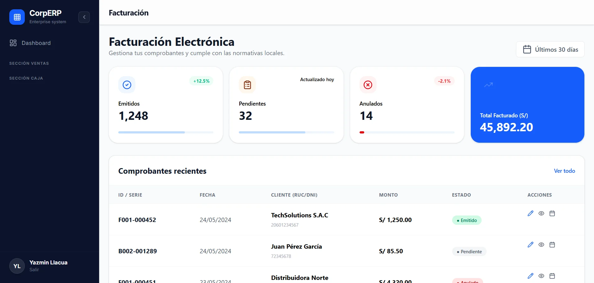 Módulo de Facturación